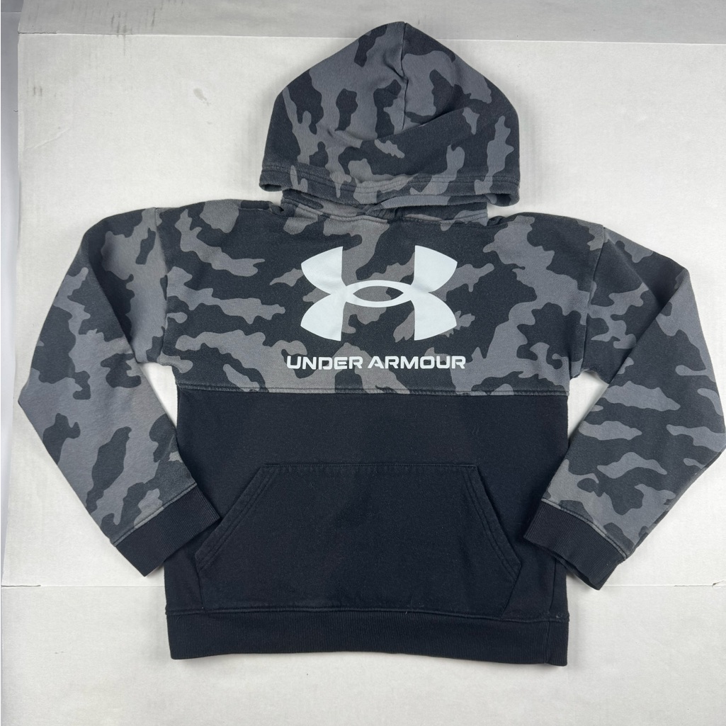 Unisex Under Armour Gray Camo Hoodie Size Xl